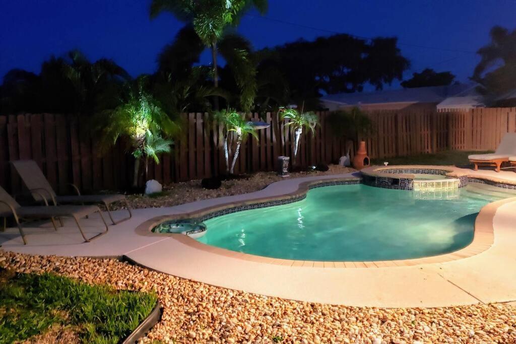 Paradise 4 Min To The Beach With Private Heated Pool ديرفيلد بيتش المظهر الخارجي الصورة