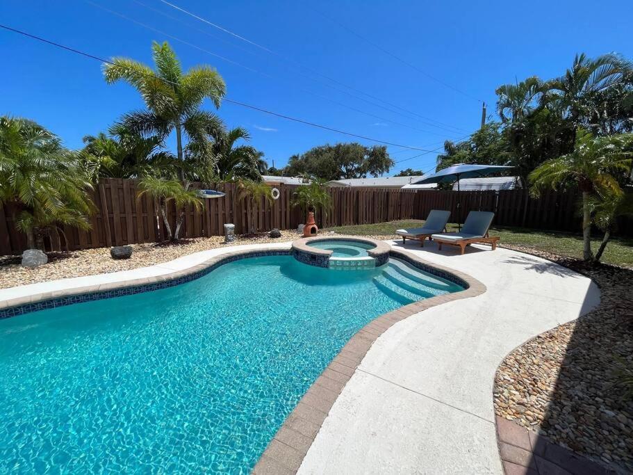 Paradise 4 Min To The Beach With Private Heated Pool ديرفيلد بيتش المظهر الخارجي الصورة