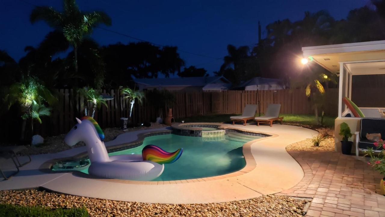Paradise 4 Min To The Beach With Private Heated Pool ديرفيلد بيتش المظهر الخارجي الصورة